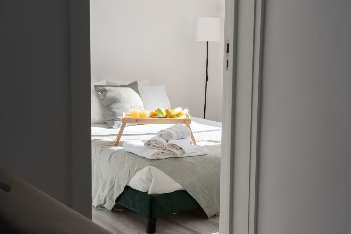 Continental breakfast served at a boutique bed and breakfast